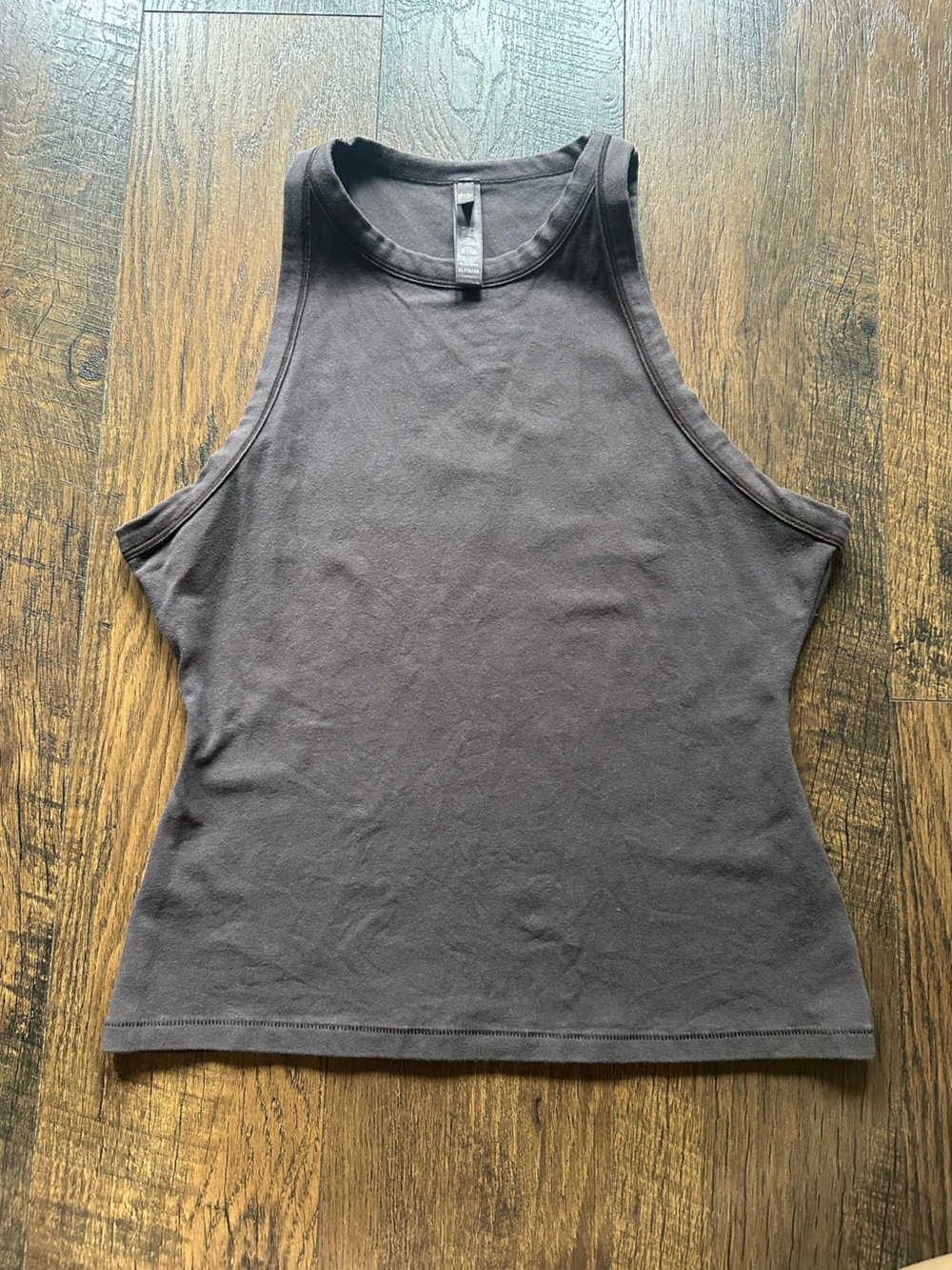 SKIMS High Neck Cotton Tee - Iron - XL